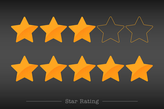 Five Star Gold Five Star Illustration