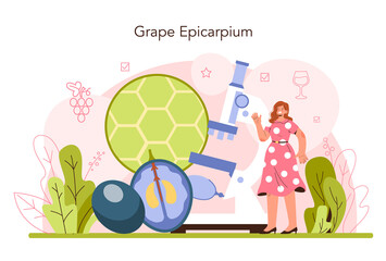 Wine production concept. Grape wine in a bottle or glass. Alcohol drink
