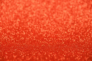 Abstract background of red bokeh lights