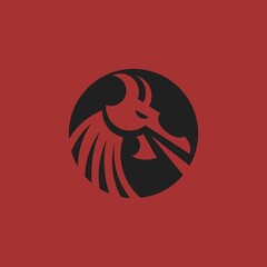 simple dragon logo .vector illustration for business logo or icon