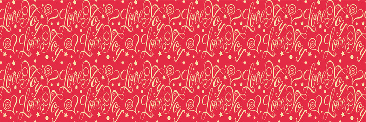 Obraz premium Abstract background image with text love you on red background for your design. Seamless background for wallpaper, textures.