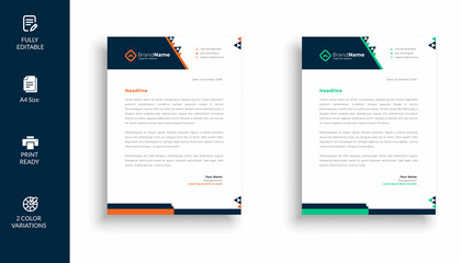 Creative letterhead design template, Modern letterhead, Stationary Design