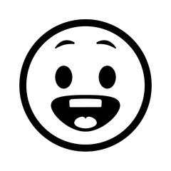 Smiley face. Emoji icon vector. Emoticon sign. Positive emotions. Vector illustration.