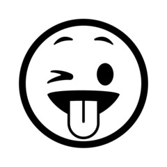 Smiley face. Emoji icon vector. Emoticon sign. Positive emotions. Vector illustration.