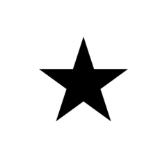 Star icon. Simple icon. Vintage set for web design. Black background. 