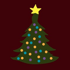 abstract christmas tree