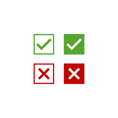 Check mark icon vector illustration. Tick symbol. Click button isolated. Checkmark icon symbol sign vector.
