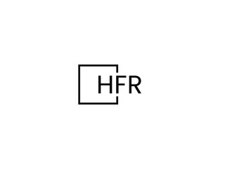 Obraz premium HFR Letter Initial Logo Design Vector Illustration
