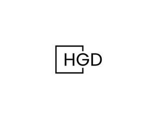 Obraz premium HGD Letter Initial Logo Design Vector Illustration