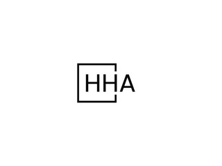 HHA Letter Initial Logo Design Vector Illustration