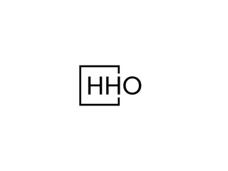 Obraz premium HHO Letter Initial Logo Design Vector Illustration
