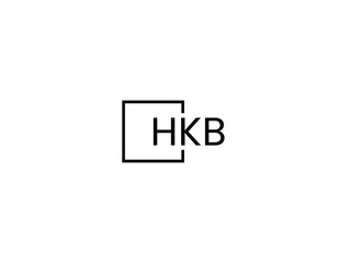 HKB Letter Initial Logo Design Vector Illustration