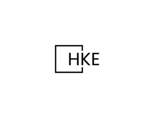 HKE Letter Initial Logo Design Vector Illustration