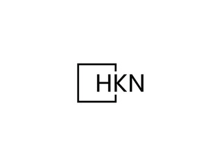 HKN Letter Initial Logo Design Vector Illustration