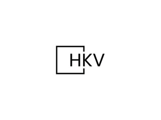 Obraz premium HKV Letter Initial Logo Design Vector Illustration