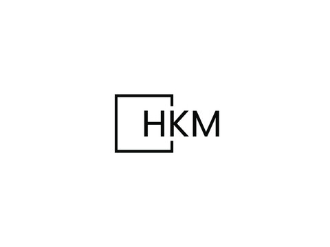 HKM Letter Initial Logo Design Vector Illustration