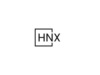 Obraz premium HNX Letter Initial Logo Design Vector Illustration