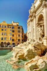 Fototapeta na wymiar Rome, Trevi Fountain