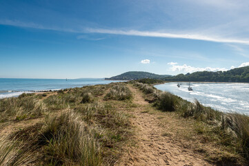 Vue d'Houlgate pris de la plage de Cabourg