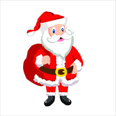 santa claus with bag