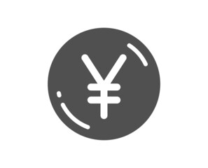 Obraz premium Yen money icon. Jpy currency sign. Cash coin symbol. Classic flat style. Quality design element. Simple yen money icon. Vector