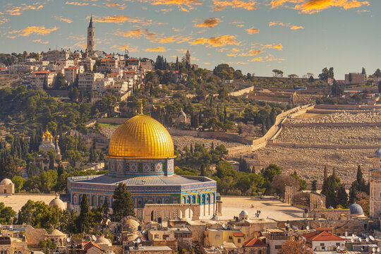 The Dome of the Rock on the temple mount in Jerusalem - Israel