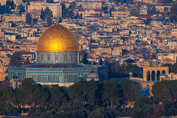 View to Old Town of Jerusalem, Israel