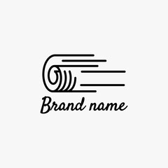 fast news logo, simple newspaper. vector illustration for business logo or icon