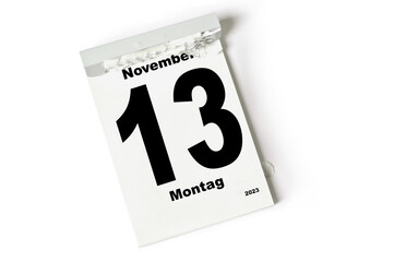  13 November 2023