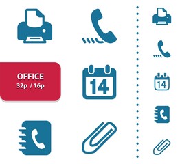 Office Icons. Job, Workplace