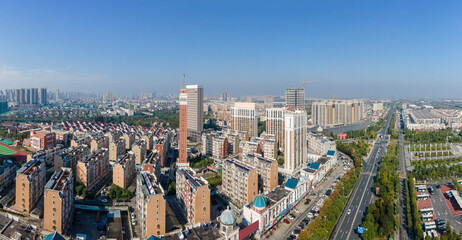 Aerial photography of Hai'an city scenery