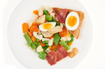 Spanish cuisine mixed vegetables (Menestra de Verduras)