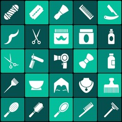 Hairdressing equipment vector icon design 
