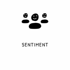 SENTIMENT icon in vector. Logotype - Doodle