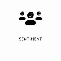 Obraz premium SENTIMENT icon in vector. Logotype - Doodle