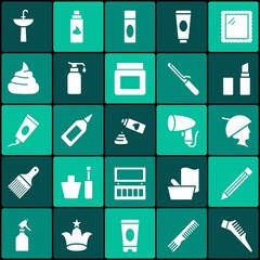 Barber icons set