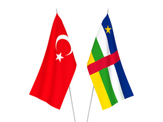 Central African Republic and Turkey flags