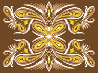 Mandala ornamental. Creative work background. Logo design illustration. Digital art illustration