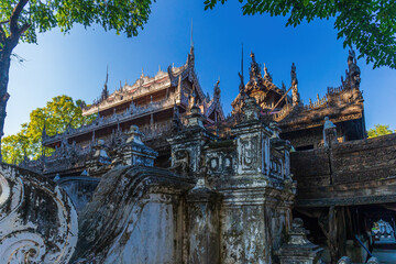 The Shwenandaw Monastery, Mandalay, Myanmar