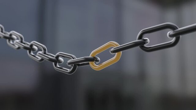 The main link in the chain. The concept of teamwork.