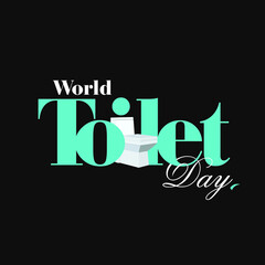 Creative Template Design for World Toilet Day. Vector of Modern Toilet. Editable Illustration.