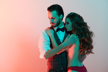 man with a beautiful girl