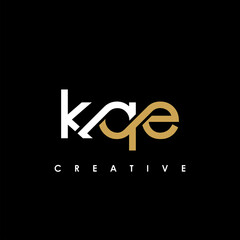 KQE Letter Initial Logo Design Template Vector Illustration