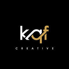 KQF Letter Initial Logo Design Template Vector Illustration
