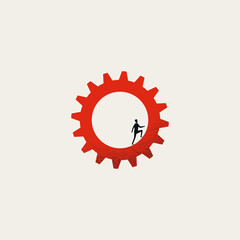 Business and personal skills vector concept. Symbol of success, professional, talent, hiring. Minimal illustration.