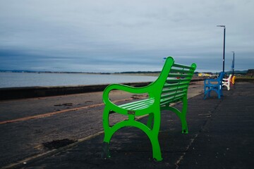 bench on the beach