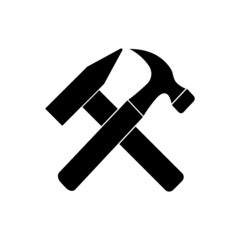 Hammer icon illustration vector symbol. Vector graphic. Modern linear icon. Line art. Web development.