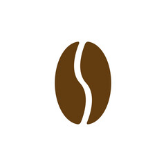 Coffee beans vector icon. Coffee beans on light background. Simple vector illustration. Cup flat icon.