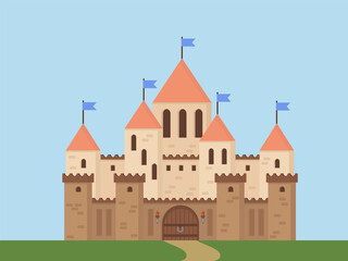 castle on the vector