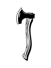 Lumberjack Wooden Axe Composition